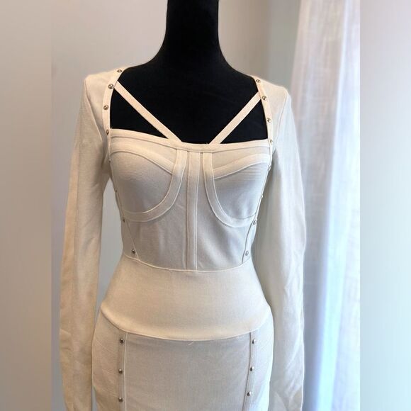 Guess by Marciano Sudded Long Sleeve Bandage Dress size M - Picture 9 of 16